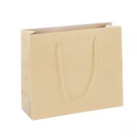 Papierová taška LUX QUADRA - zlatá